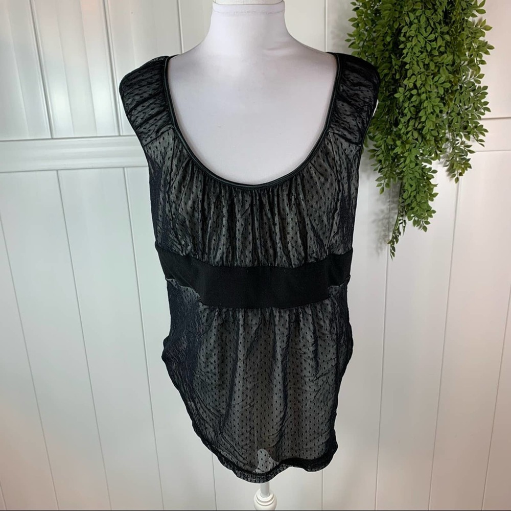 Torrid Black White Polka Dot Tank Top Womens